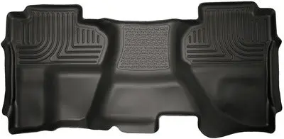 Husky Weatherbeater Rear Seat Floor Liners For 2014–2018 Chevrolet Silverado & Gmc Sierra 1500 Extended Cab 1