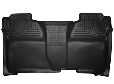 Husky Weatherbeater Rear Seat Floor Liners For 2014–2018 Chevy Silverado & Gmc Sierra 1500 Crew Cab 1