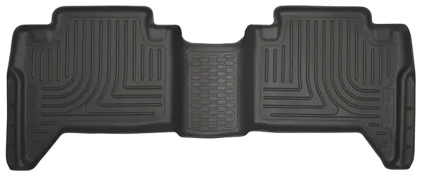 Husky Weatherbeater Rear Seat Floor Liners For 2016–2018 Toyota Tacoma Crew Cab 1