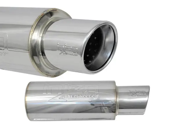 Injen Universal Stainless Steel Muffler – 3" Inlet, 4" Tip 1