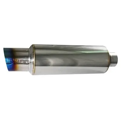 Injen Universal Titanium Tip Muffler – 2.375" Inlet, 4" Polished Tip 1