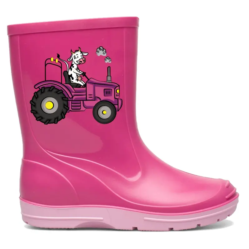 Kids' Rain-Resistant Wellington Boots – Black 1