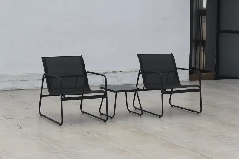 Parisian-Style Black Balcony Furniture Set 1