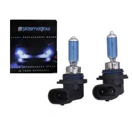 Plasmaglow 9006 Xenon-Krypton Headlight Bulbs – Cool White/Blue, 80W Pair 1