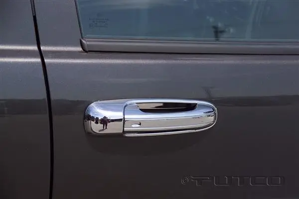 Putco Chrome Door Handle Covers – 1999–2004 Jeep Grand Cherokee (No Passenger Keyhole; Includes Rear Hatch Handle Without Keyhole) 1
