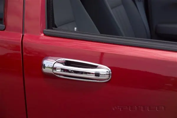 Putco Chrome Door Handle Covers – 2002–2005 Jeep Liberty (No Passenger Keyhole; Includes Rear Hatch Handle Without Tailgate Keyhole) 1