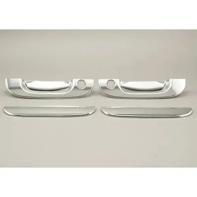 Putco Chrome Door Handle Covers For 1994–2001 Dodge Ram 1500/2500/3500 — 2-Door Set (Includes Passenger Keyhole) 1