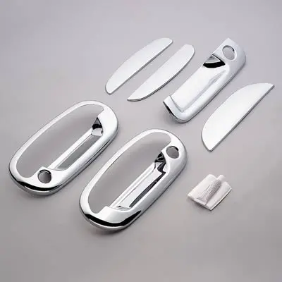 Putco Chrome Door Handle Covers For 1997–2004 Ford F-150 & 2004 F-150 Heritage — 2-Door + Tailgate With Keypad & Keyhole (No Passenger Keyhole) 1