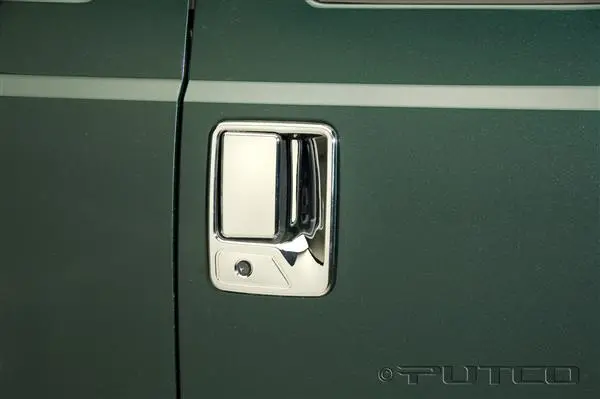 Putco Chrome Door Handle Covers For 1999–2013 Ford Super Duty — 4-Door Set (No Passenger Keyhole) 1