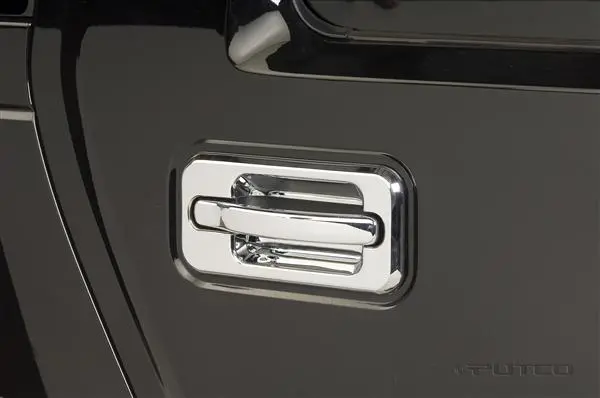 Putco Chrome Door Handle Covers For 2003–2009 Hummer H2 & H2 Sut (No Keyhole) 1