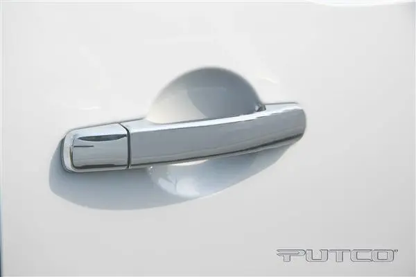 Putco Chrome Door Handle Covers For 2005–2009 Nissan Frontier, Pathfinder & Xterra — 2-Door Kit (No Passenger Keyhole) 1