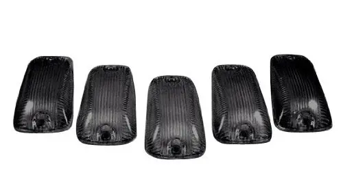 Recon Smoked Cab Roof Light Lenses For 1994–2002 Chevrolet Silverado & Gmc Sierra 1