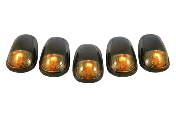 Recon Smoked Lens Amber Led Cab Roof Lights For 2003–2018 Dodge Ram 1