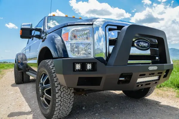 Rock Slide Engineering Aluminum Full Front Bumper With Light Pockets – 2008–2016 Ford Super Duty F-250/F-350/F-450 (Dually Only) 1