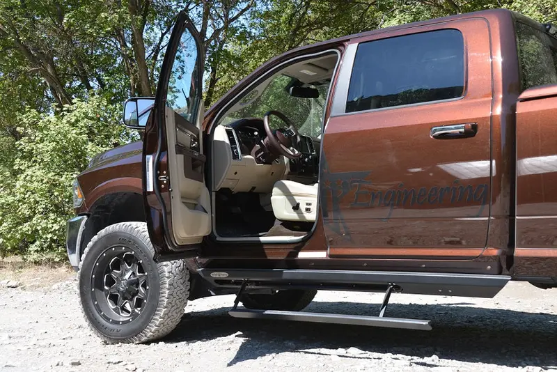 Rock Slide Engineering Powered Rock Sliders For 2009–2016 Ram Mega Cab Trucks 1