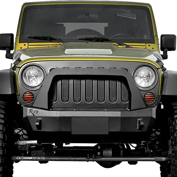 Rock Slide Engineering Rigid Shorty Front Bumper — 2007–2016 Jeep Wrangler 1