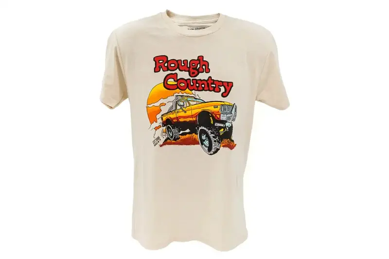 Rough Country 840913Xl Throwback Graphic T-Shirt – Cream Color, Size 3Xl 1