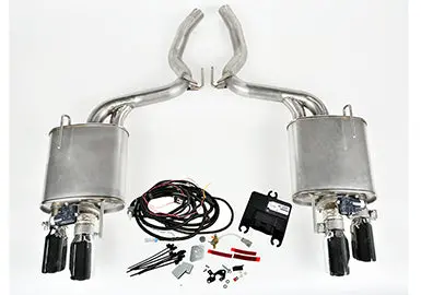 Roush Active Axle-Back Exhaust For 2015–2017 Mustang 2.3L Ecoboost (200A/201A Trims) With Roush Rear Valance 1