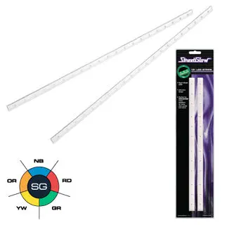 Streetglow 12-Inch Red Led Strip Light Pair 1