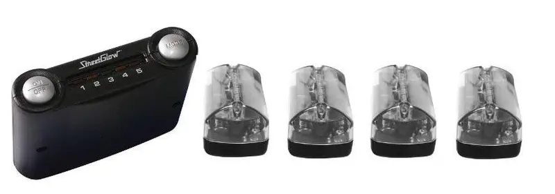 Streetglow Complete Xenon Strobe Lighting System — 4-Piece + Controller 1