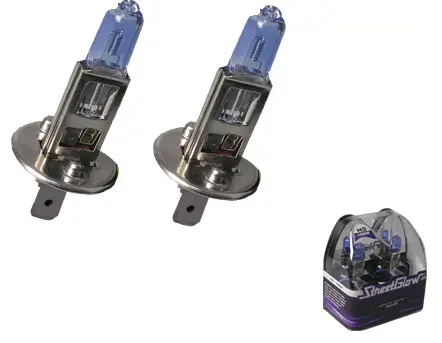 Streetglow H1 Xenon Headlight Bulbs — 55W Pair, Dot-Certified 1