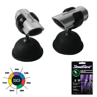 Streetglow Red Led Projector Light Pair 1