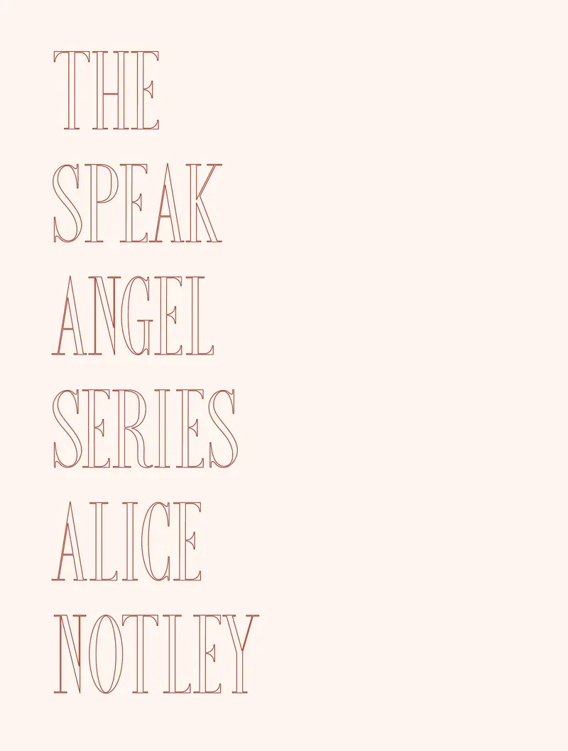 The Speak Angel Book Series 1