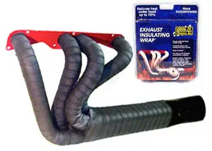Thermo-Tec Black Exhaust Wrap – 1" × 15' Heat-Resistant Fiberglass Tape 1