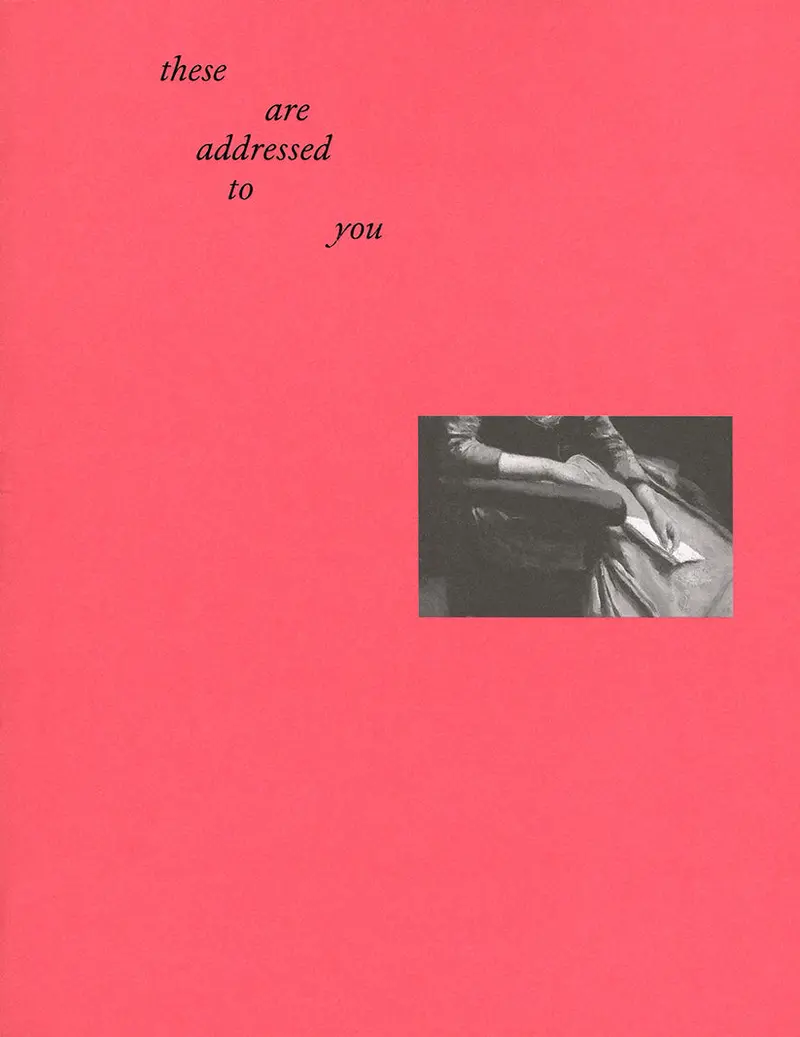 These Are Addressed To You: Intimate And Direct Verse 1