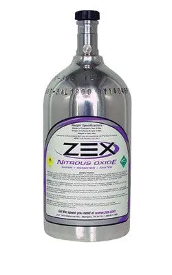 Zex 2 Lb Mini Polished Nitrous Bottle With Valve 1