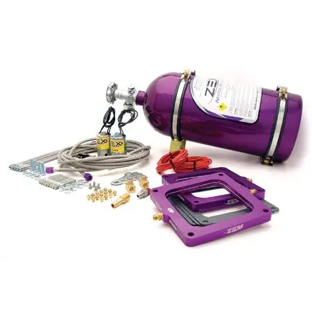 Zex Dominator Single Perimeter Plate Nitrous System – Square Flange, Carbureted Setup 1