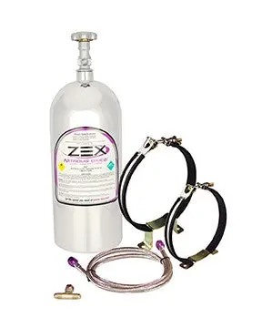Zex Maximizer Dual-Bottle Kit – Includes Polished 10 Lb Bottle & Mounting Hardware 1
