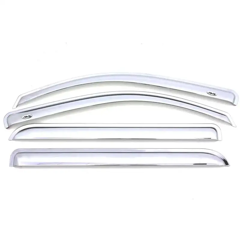Auto Ventshade Avs 684187 Chrome Ventvisor Deflectors – 4-Piece Exterior Mount Kit 1
