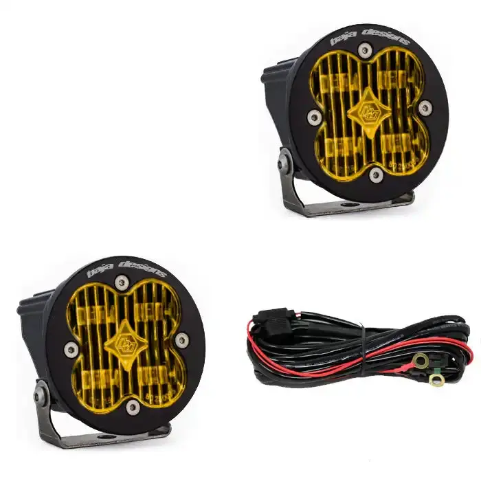 Baja Designs 247815 - Squadron-R Sae Led Light Pod Pair (Wide Cornering Amber) 1