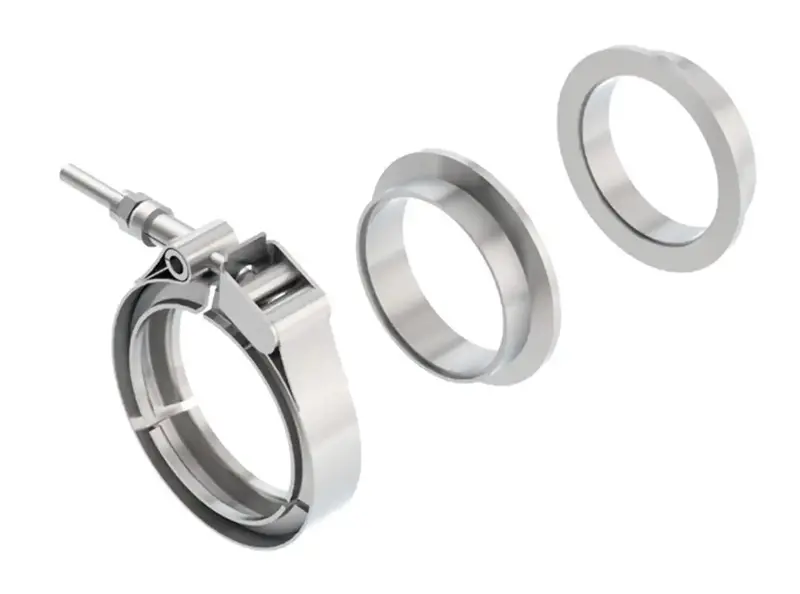Borla 18008 V-Band Clamp – 2.5-Inch Diameter, T-304 Stainless Steel, High-Torque Design 1