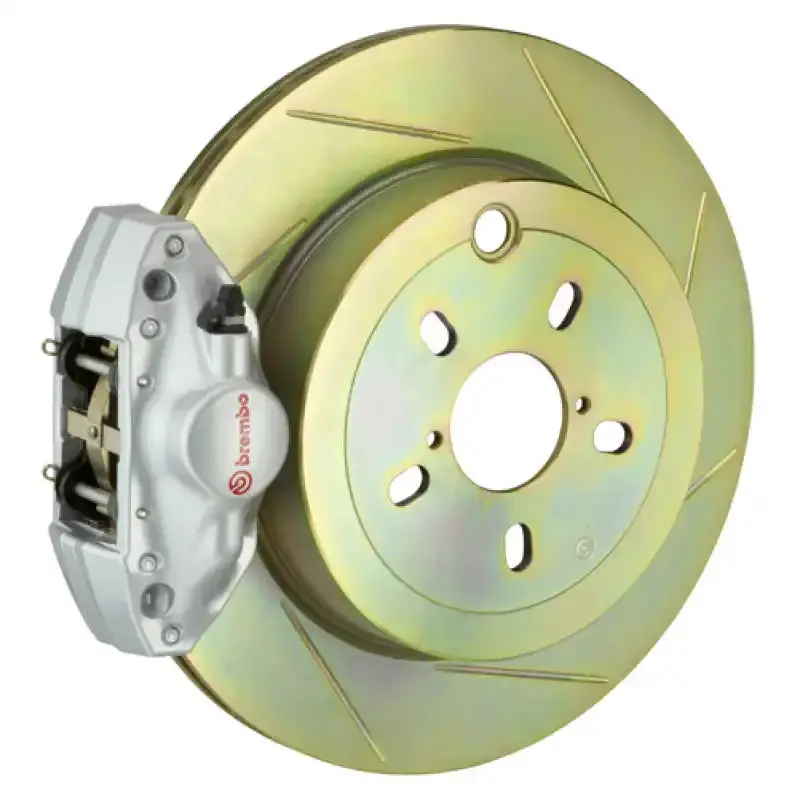 Brembo Gt Big Brake Kit For 2002–2007 Subaru Impreza/Wrx – Rear 2-Piston Calipers, 316X20Mm Slotted Rotors 1