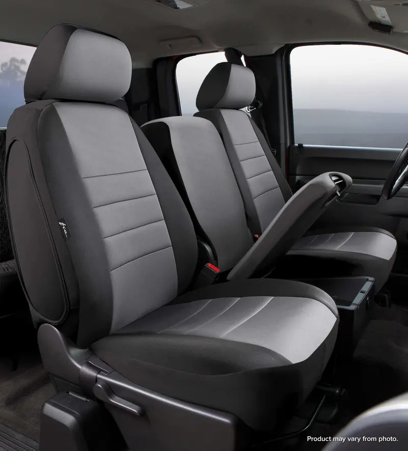 Fia Np99-34 Gray Front Seat Cover – Neoprene, Black/Gray Center, Custom Fit 1