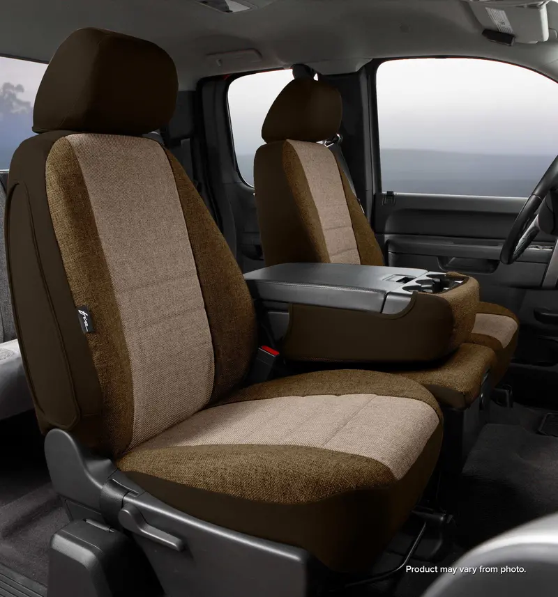 Fia Oe39-34 Taupe Oe30 Series Custom-Fit Front Seat Covers – Tweed Fabric 1