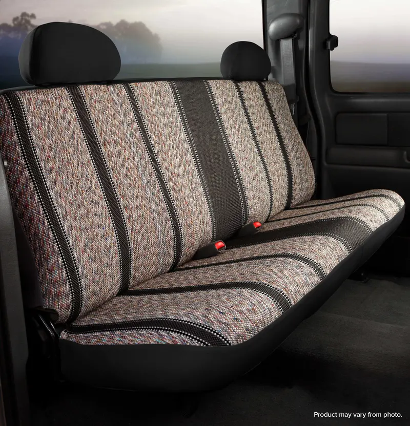 Fia Tr42-56 Rear Seat Cover – Wrangler Saddleblanket Style, Black/Gray Custom Fit 1