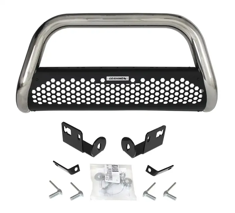 Go Rhino 55205Ps Defensa Rc2 Stainless Steel Bull Bar – Includes Full Mounting Hardware Kit 1
