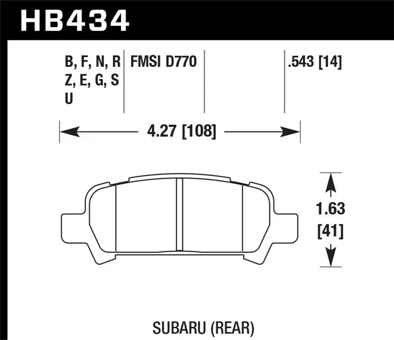 Hawk Performance Ht-10 High-Temp Brake Pads – 0.543" Thickness, Ideal For Enthusiast Driving 1