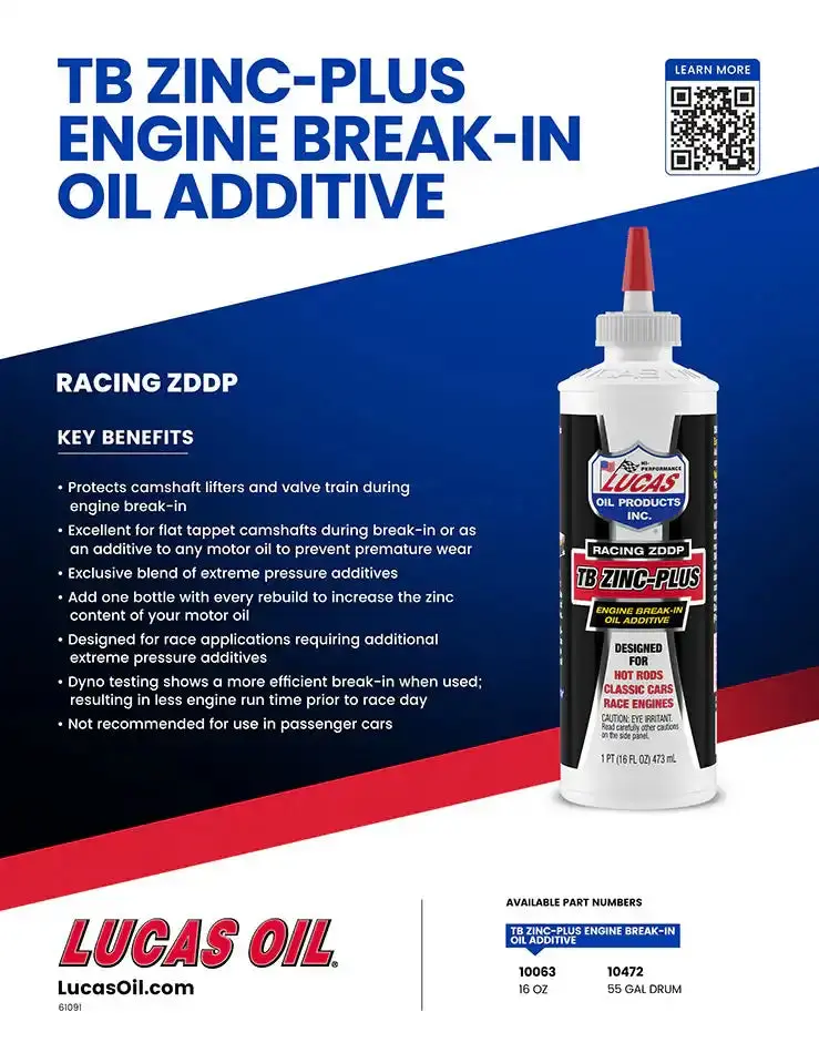 Lucas Oil 10063 Engine Break-In Oil – 16 Oz Bottle 1