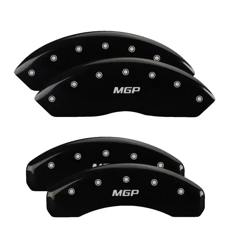 Mgp 4 Caliper Covers Engraved Front & Rear Mgp Black Finish Silver Ch 1