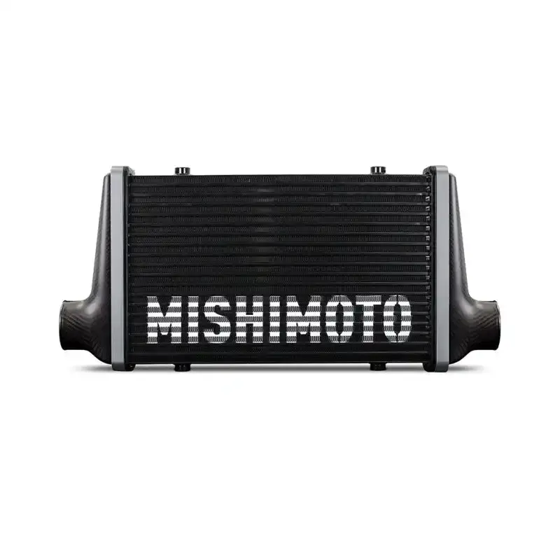 Mishimoto Universal Carbon Fiber Intercooler – 600Mm Gloss Black Core, V-Band Fittings, C-Flow Design 1