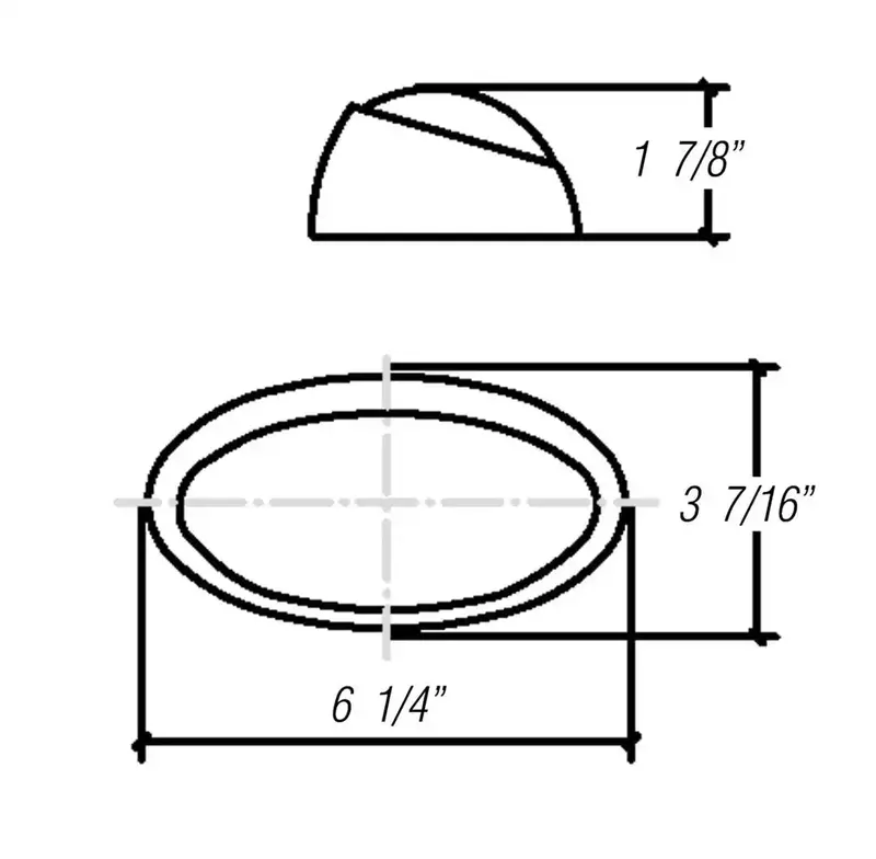 Porch Light  Oval  W/Sw Amb 1