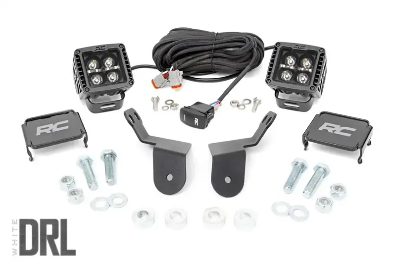 Rough Country 92011 Black Series Led Cube Light Kit With Mounting Hardware 1